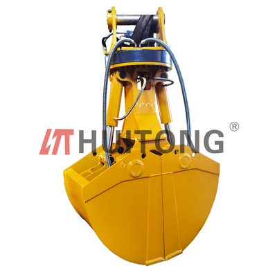 540kg-6150kg Hydraulic Rotary Clamshell Bucket Untuk Excavator