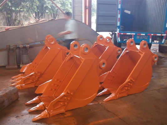 Bucket standar excavator 6 ton untuk dijual dan memiliki ukuran standar dalam kondisi baik, warnanya dapat diubah oleh klien.