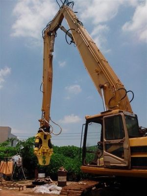 Excavator Extension Long Reach Boom Arm 18m 20m 35m For High Reach Demolition Attachment