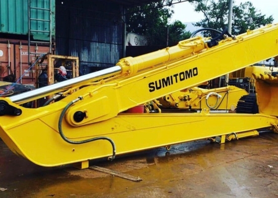 Excavator Long Reach Boom 10 Meter dengan 1.5 Ton Counterweight Extension Arm Cocok untuk 6-8Ton Excavator