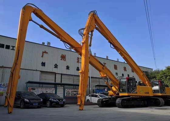 Excavator Long Reach Boom 10 Meter dengan 1.5 Ton Counterweight Extension Arm Cocok untuk 6-8Ton Excavator