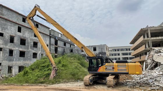 Boom Penghancuran Kekuatan Tinggi & Lengan 30Ton Excavator R300 DH300 EX300 untuk Pemecahan Bangunan Tinggi & Pemecahan Beton