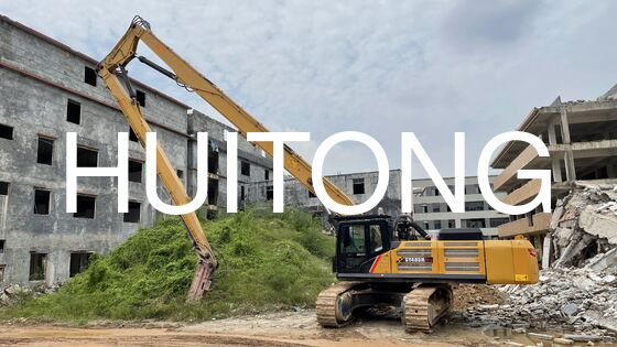 Tiga Bagian Boom Penghancuran Jangka Tinggi 35T Excavator PC330 PC350 CAT330 CAT336 SK330 SK350 ZX330 ZX330 DX340 R335 HX330 SY335 XE335 EC330 Pemecahan Beton Penghancuran Pabrik Tinggi