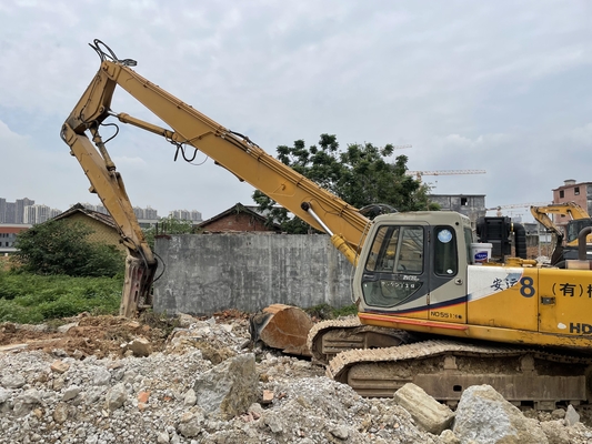 HT Excavator High Reach dan Arm Extension Boom untuk Demolition Bangunan untuk 25 30 50 60 Ton Excavator