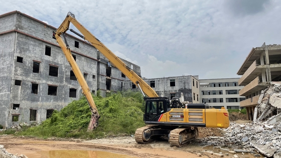 30 ton Excavator High Reach Demolition Boom untuk Demolition Bangunan dengan QC Control dan Q355/Q690/HG785/WELDOX/STRENX