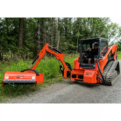Oranye / Hitam Flail Mower Untuk Excavator Q355B ISO9001/CE Sertifikasi