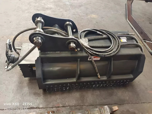 Orange/Black Excavator Flail Mower Q355B 300kg Mechanical ISO9001 Certified