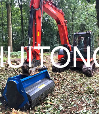 Excavator Fleece Mower untuk PC200/CAT320 1,8m untuk pemotongan standar/kondisi pemotongan kasar/tanah lunak/tanah kompleks/kebun dan manajemen lantai kebun anggur