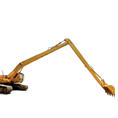 Warna Khusus Q355B Long Reach Excavator Boom Fungsi Panjang Perpanjang untuk Demolition dan Dredging