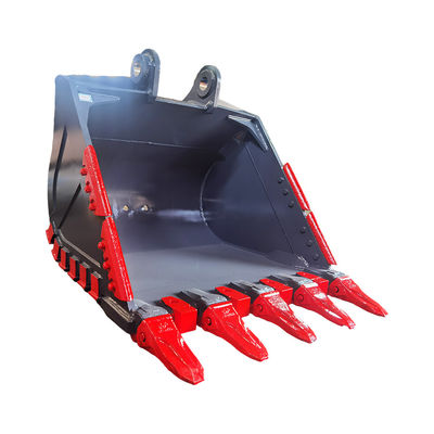 Pakai tahan NM400 Baja Heavy Duty Excavator Bucket Of 16 Ton Mesin
