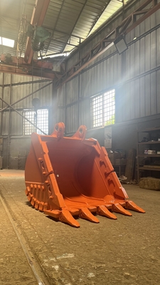 Excavator Rock Bucket dengan Hardox400 Custom Weight Heavy Duty Teeth