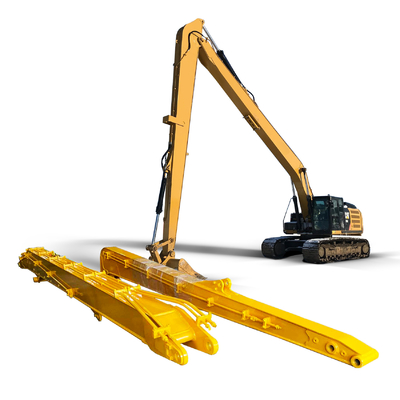 Excavator Long Reach Boom 10 Meter dengan 1.5 Ton Counterweight Extension Arm Cocok untuk 6-8Ton Excavator