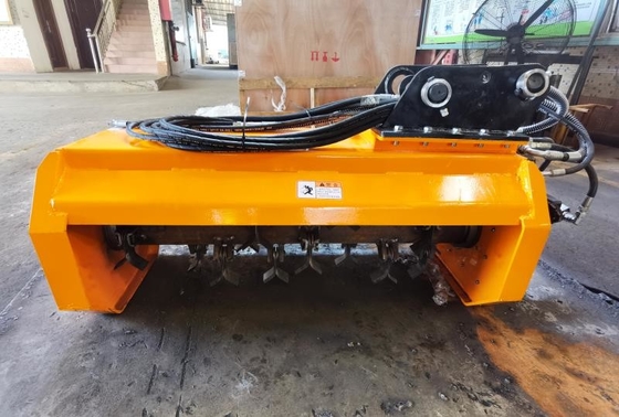 Penyambungan Excavator Pertanian Penyambungan 1.5Ton Excavator Mounted Flail Mower Dengan Q355/NM400/HARDOX450