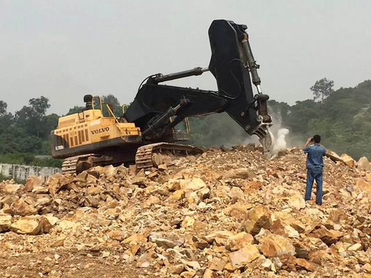 Dibuat khusus Heavy Duty Excavator Digging Rock Boom & Arm untuk 35-90 Ton Excavators