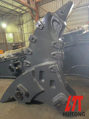 Disesuaikan Q355B/Q690 Excavator Rock Boom Untuk Penggalian Pemecah Bergerak Blok Batu Karat ISO 9001
