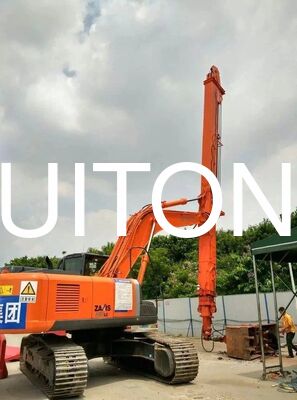 Excavator Telescopic Boom Tiga Tahap untuk PC450/CAT345 25m untuk pembongkaran bangunan tinggi / operasi pembongkaran vertikal