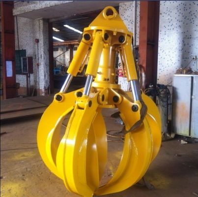 Kualitas tinggi Excavator Grab Bucket 10-16 ton Excavator Hydraulic Rotary Grab Bucket Orange Peel Grab Excavator Hydraulic Grab Bucket
