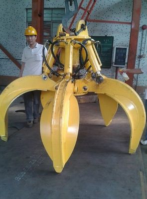 Kualitas tinggi Excavator Grab Bucket 10-16 ton Excavator Hydraulic Rotary Grab Bucket Orange Peel Grab Excavator Hydraulic Grab Bucket