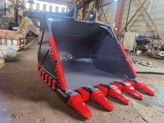 OEM Heavy Duty Bucket Rock Bucket untuk Excavator PC300 CAT330 Kekuatan Tinggi Batu Penggalian tahan aus ISO9001