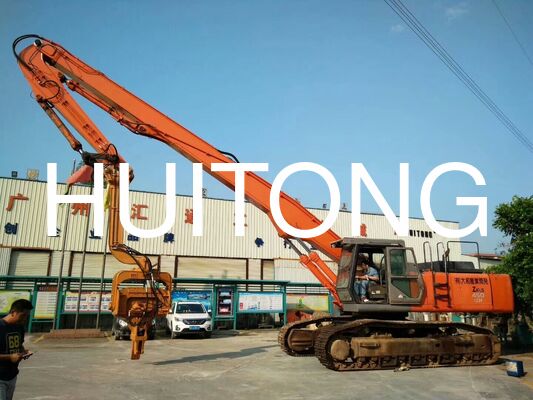 Heavy Duty Reinforced Piling Boom Fit 30-38Ton Excavator CAT330 PC350 SH300 SH330 untuk Foundation Piling Solar Post & Construction Pile Works