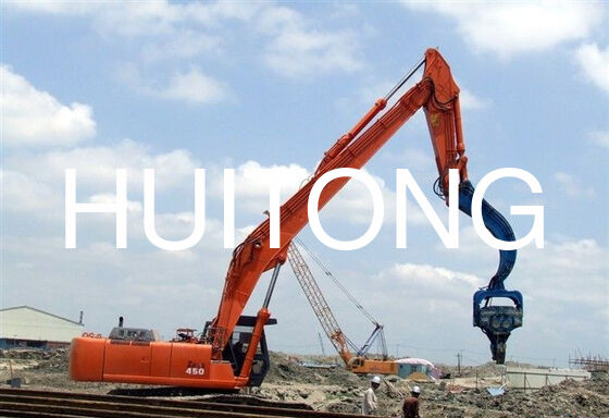 Heavy Duty Reinforced Piling Boom Fit 30-38Ton Excavator CAT330 PC350 SH300 SH330 untuk Foundation Piling Solar Post & Construction Pile Works