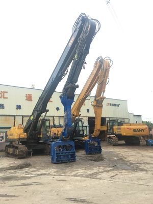 Huitong Hydraulic Piling Attachment Boom & Arm untuk Excavator 30-38 Ton, Kompatibel dengan CAT/Komatsu
