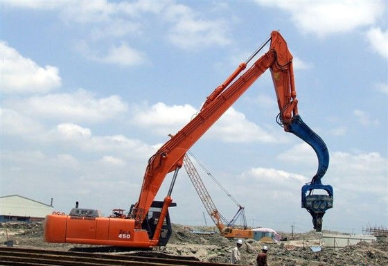 Heavy Duty Reinforced Piling Boom Fit 20-27Ton Excavator PC200 EX230 untuk Foundation Piling Solar Post & Construction Pile Works