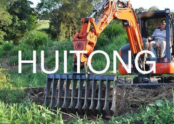 Rake Excavator yang disesuaikan untuk 30 Ton Excavator PC300 ZX300 EC300 untuk Pembersihan Vegetasi Proyek Penggerek Bumi
