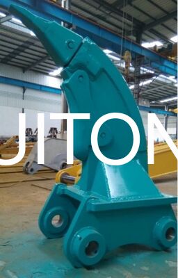 Pengecut Penggali Baja tahan aus 17-20 Ton PC200 EX200 Penggali Root Ripper untuk Lolosening Tanah&Pembobokan Batu