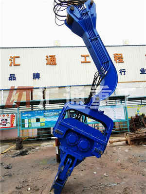 Huitong Hydraulic Pile Hammer untuk Excavator 15-18 Ton, OEM Tersedia, Sertifikat CE