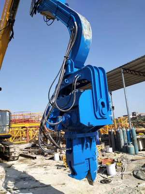 HT250 Durable Hydraulic Pile Driving Hammer Fit 20-24T Excavator PC200 SH220 untuk Proyek Piling Kota & Pedesaan