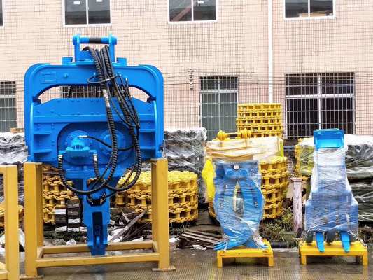 HT350 Durable Hydraulic Pile Driving Hammer Fit 35-40T Excavator EX400 PC350 untuk proyek tumpukan kota & pedesaan