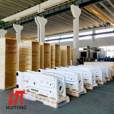 Huitong Hydraulic Hammer 3156 KG Top-Type untuk 30-40 Ton Excavators OEM dengan CE Certificate Engine sebagai komponen inti