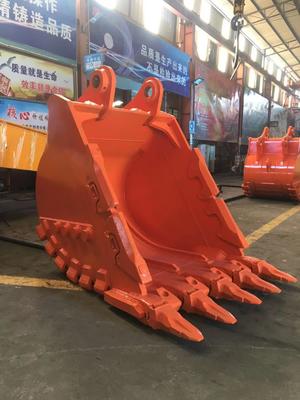 Ember Rock Bucket Huitong Excavator dengan Ujung yang Dapat Dibalik, Bucket Pertambangan 16T untuk Quarry/Pembongkaran, OEM Tersedia
