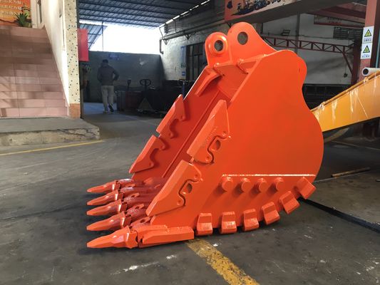 Huitong Excavator Rock Bucket dengan Reversible Tips, 25 T Mining Bucket untuk Quarry/Demolition, OEM Tersedia