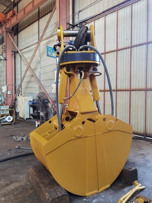 Suku Cadang Excavator Diproduksi Huitong Clamshell Bucket untuk Excavator 3-5 Ton Pelat Pendaratan Baja Tahan Karat Terukir Bersertifikasi CE