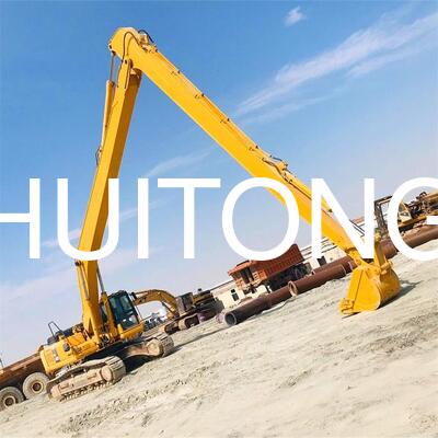 24M Heavy Duty Long Reach Boom And Arm Dredging Extended Arm Untuk 45-50T Excavator PC450 PC345 349GC ZX450 ZX490 SK450 SK490 DX450 DX490 R455 HX480 EC480 EC500 SY465 XE490 River Dredging