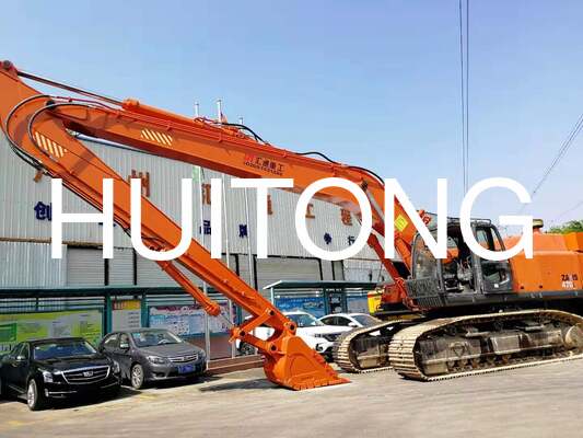 24M Heavy Duty Long Reach Boom And Arm Dredging Extended Arm Untuk 45-50T Excavator PC450 PC345 349GC ZX450 ZX490 SK450 SK490 DX450 DX490 R455 HX480 EC480 EC500 SY465 XE490 River Dredging