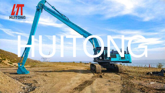 BOOM JANGKAUAN PANJANG EXCAVATOR untuk PC250/CAT325 18m untuk Pembentukan Lereng/Pengerukan Sungai/Penggalian Jangkauan Diperluas/Pekerjaan Revetment