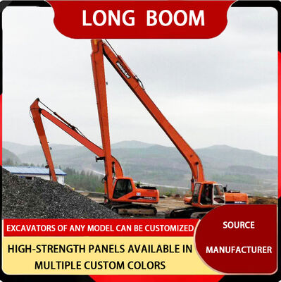 Huitong Long Reach Boom&Arm untuk Excavator 35-45 Ton Heavy Duty Steel untuk Pengeboran/Pembongkaran