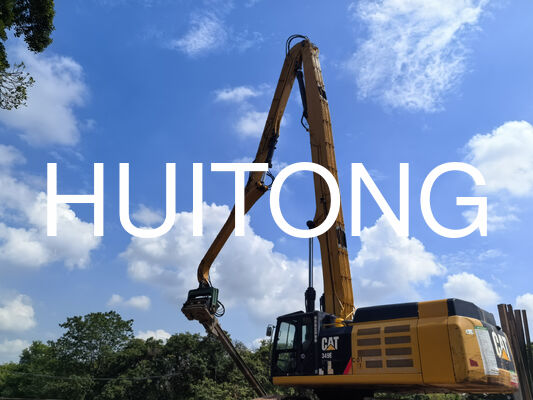Boom Piling Ekskavator untuk PC200/CAT320 11.5m untuk Perlindungan Tanggul Sungai/Perlakuan Tanah Lunak Rel & Jalan Raya
