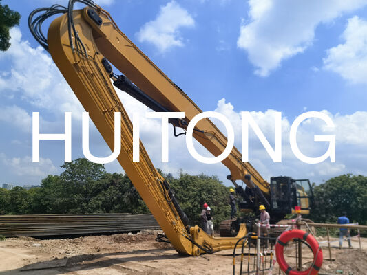 Boom Piling Ekskavator untuk PC200/CAT320 11.5m untuk Perlindungan Tanggul Sungai/Perlakuan Tanah Lunak Rel & Jalan Raya