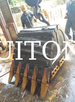 Mining Heavy Duty Rock Bucket untuk PC500/CAT350 2.4cbm untuk Hard Rock Excavation/Handling Blasted Rock/Demolition Works