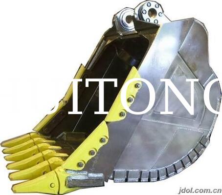 MINING Heavy Duty Rock Bucket untuk PC600/CAT360 3.0cbm untuk Hard Rock Excavation/Handling Blasted Rock/Demolition Works