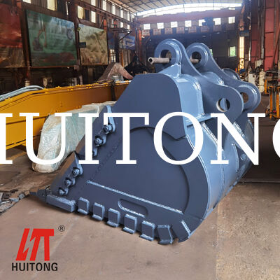 MINING Heavy Duty Rock Bucket untuk PC600/CAT360 3.0cbm untuk Hard Rock Excavation/Handling Blasted Rock/Demolition Works
