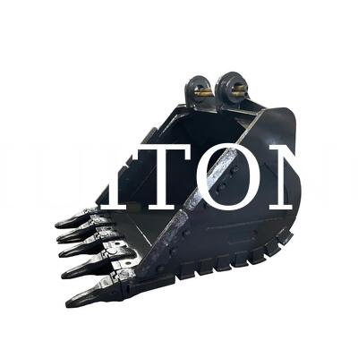 MINING Heavy Duty Rock Bucket untuk PC600/CAT360 3.0cbm untuk Hard Rock Excavation/Handling Blasted Rock/Demolition Works