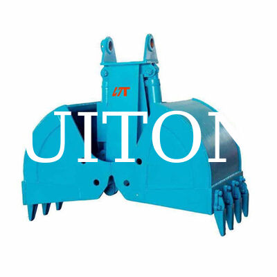 Pasokan Pabrik Excavator Hydraulic Clamshell Bucket HUITONG Bahan Q355B Berkualitas Tinggi 6-10Ton 0.6m untuk Penanganan Material/Penggalian Pondasi/Pemuatan & Pembongkaran Palka Kapal