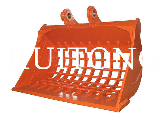 Bucket Rangka Ekskavator untuk PC220/CAT322 1.1cbm untuk Perataan Kerikil/Penyortiran & Penyaringan Material/Pemisahan Batu dari Tanah Pucuk