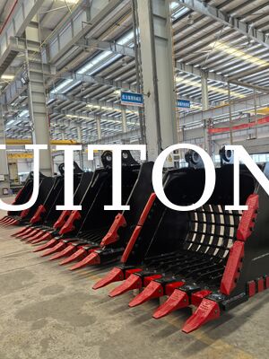 Bucket Rangka Ekskavator untuk PC400/CAT340 1.8cbm untuk Perataan Kerikil/Penyortiran & Penyaringan Material/Pemisahan Batu dari Tanah Pucuk