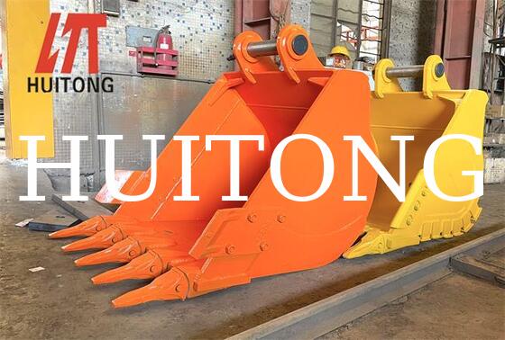 Large Capacity Excavator GP Bucket 2.5-3.0m3 Q355B Steel for PC400 PC450 CAT349 ZX450 Loading
